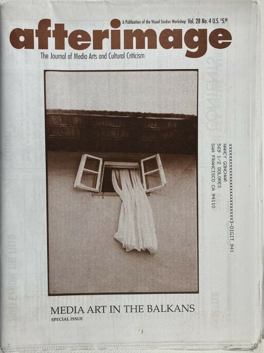 AFTERIMAGE magazine side cover  Vol 28 No  4  January/February 2001